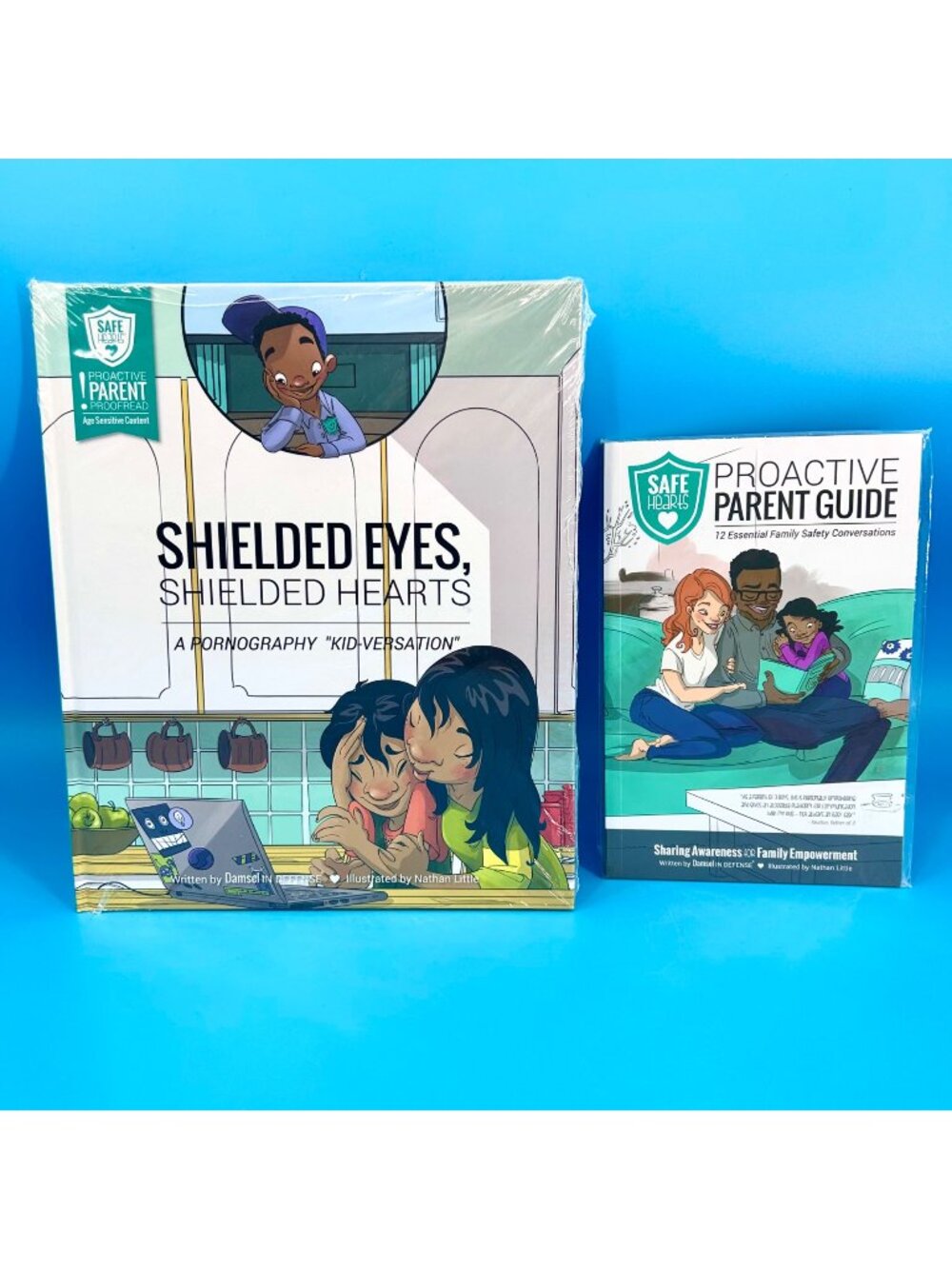 NIP DAMSEL IN DEFENSE SHEILDED EYES SHIELDED HEARTS & PROACTIVE PARENT GUIDE SET